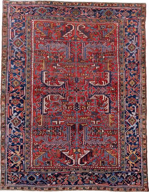 Vintage Heriz Area Rug (7' x 9')